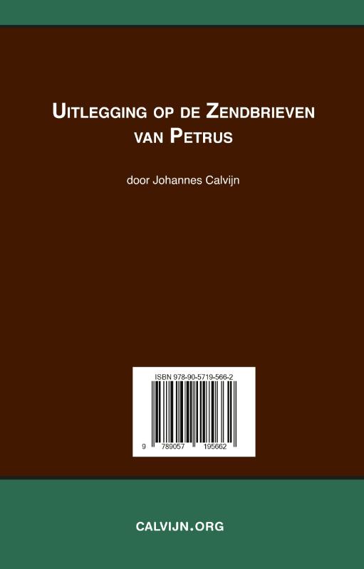 Uitlegging op de Zendbrieven van Petrus