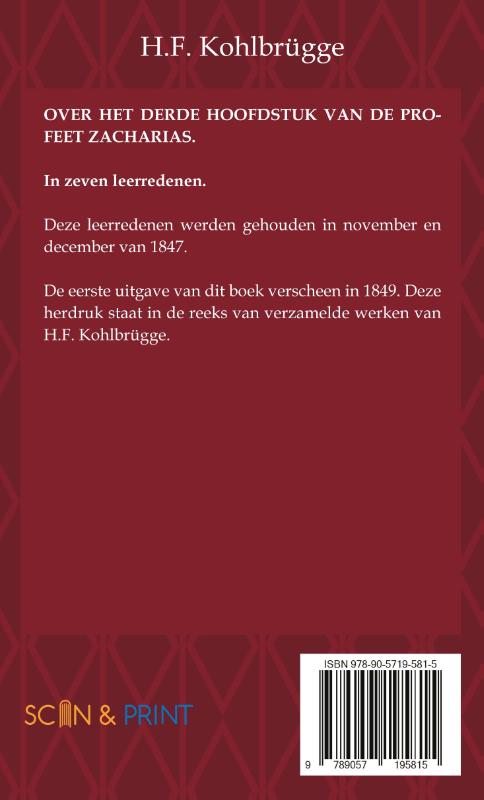 Over het Derde Hoofdstuk van de Profeet Zacharias