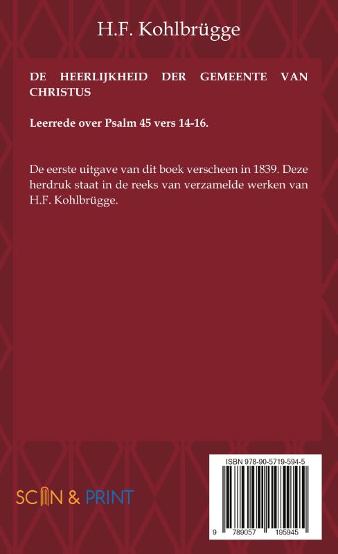 De heerlijkheid der gemeente van Christus