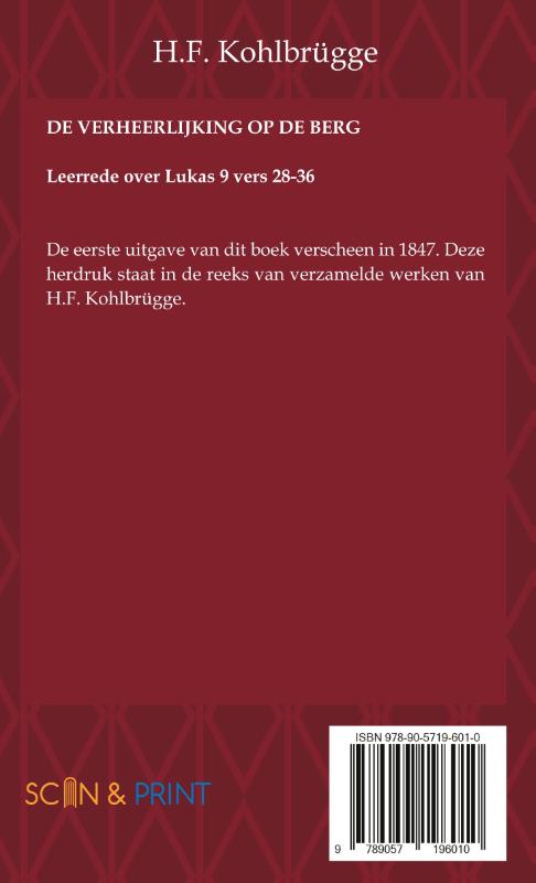 De verheerlijking op de berg