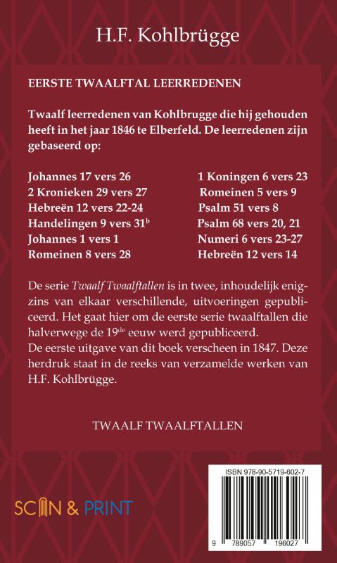 Twaalftal Leerredenen I – 1