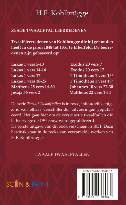 Twaalftal Leerredenen I – 6