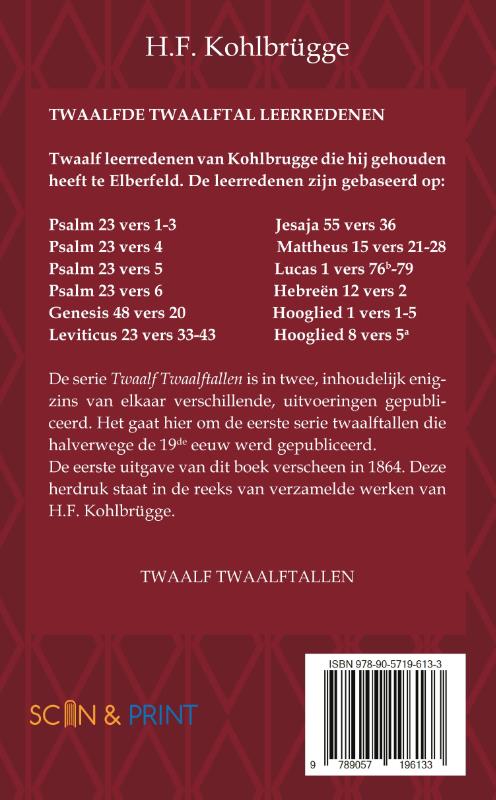 Twaalftal Leerredenen I – 12