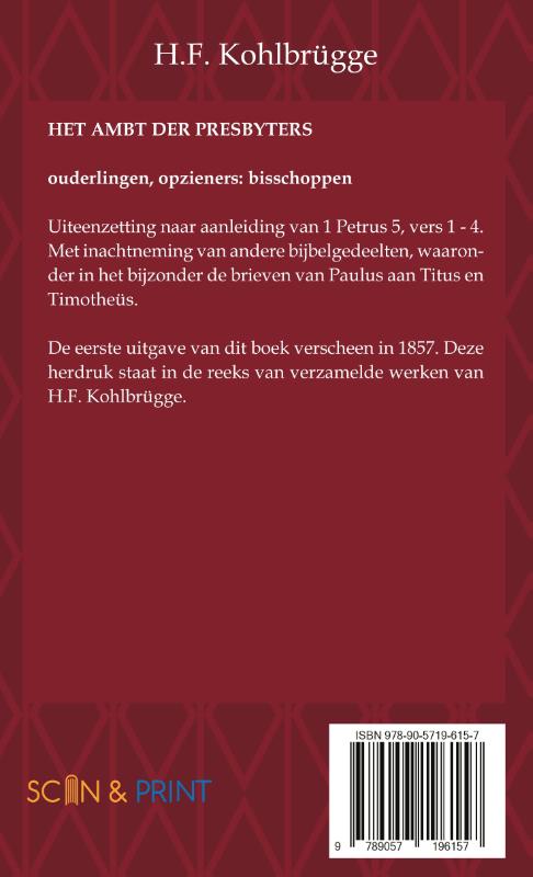 Het Ambt van Presbyters
