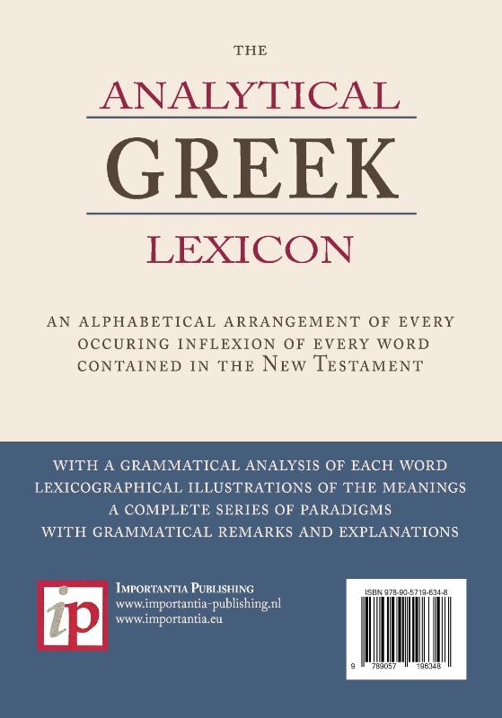 The Analytical Greek Lexicon
