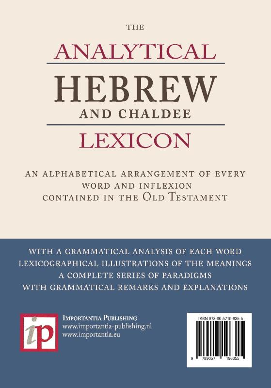 The Analytical Hebrew and Chaldee Lexicon