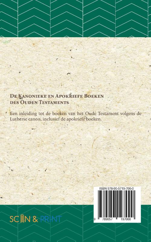 De kanonieke en apokriefe boeken des Ouden Testaments