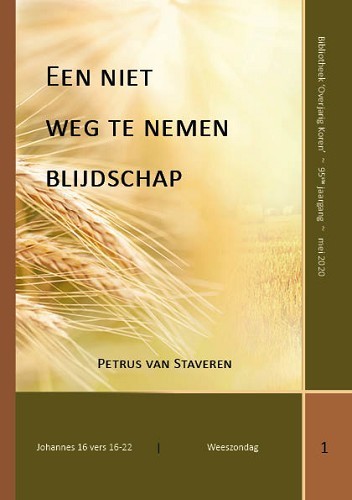 Een niet weg te nemen blijdschap