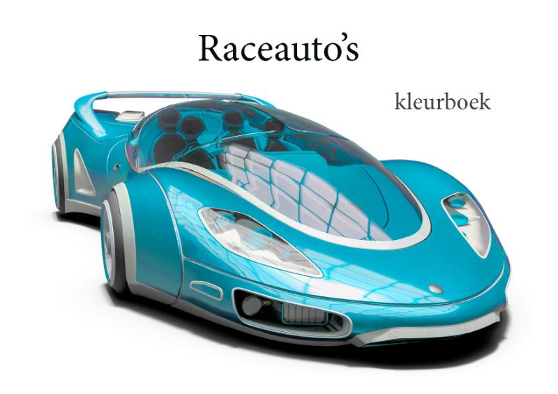 Raceauto kleurboek