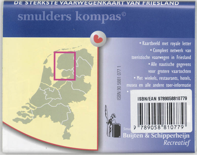 De sterkste vaarwegenkaart Friesland - Afbeelding 2