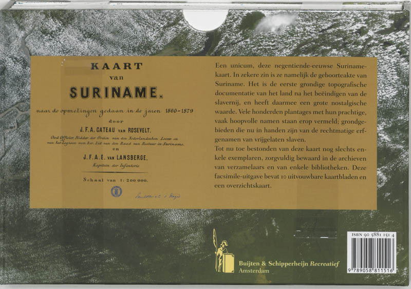 Kaart van Suriname – Facsimile editie