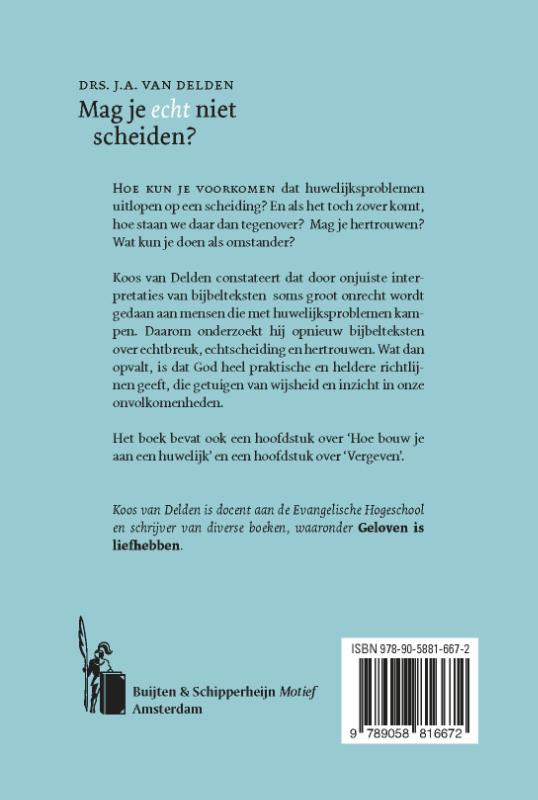 Mag je echt niet scheiden?