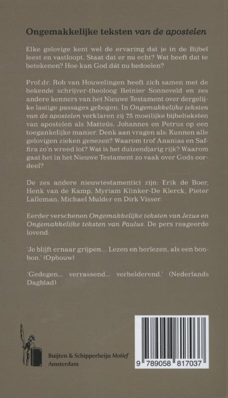 Ongemakkelijke teksten van de apostelen