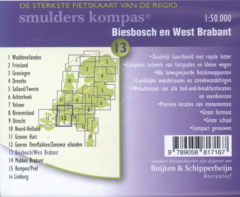 De sterkste fietskaart van de regio – Biesbosch en West Brabant