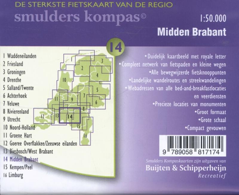 De sterkste fietskaart van de regio – Midden Brabant