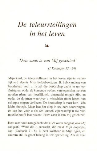 De teleurstellingen in het leven