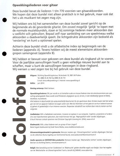 Opwekkingsliederen Gitaarakkoordenboek – Aanvulling nummers 759-770