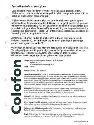 Opwekkingsliederen Gitaarakkoordenboek – Aanvulling nrs 845-857