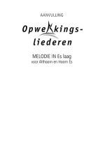 Melodie-uitgave aanvulling in Es-laag (stemming)