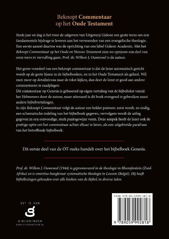 Beknopt commentaar op het Oude Testament 1 Het boek Genesis
