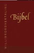 Bijbel (Willibrordvertaling) in leer met goudsnee (rood)