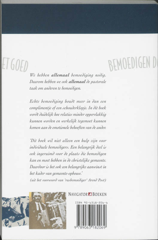 Bemoedigen doet goed