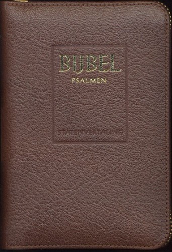 Bijbel (SV) met psalmen (ritmisch) – met goudsnee, rits en duimgrepen