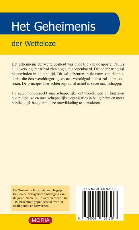 Het geheimenis der wetteloze