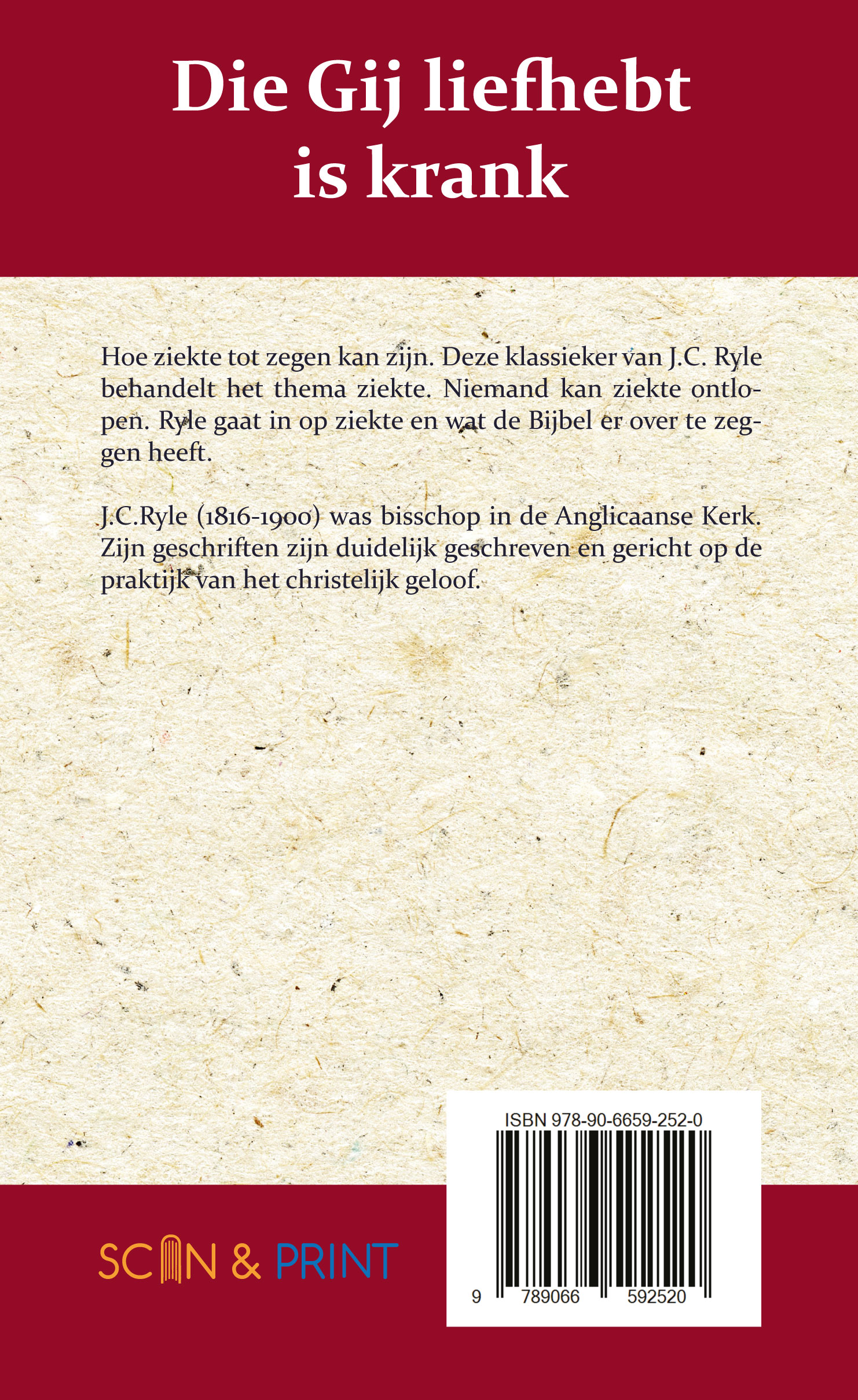 Die gij liefhebt is krank