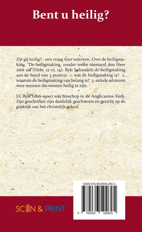 Bent u heilig?