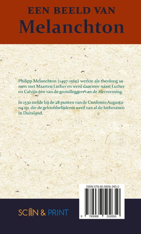 Een beeld van Melanchton