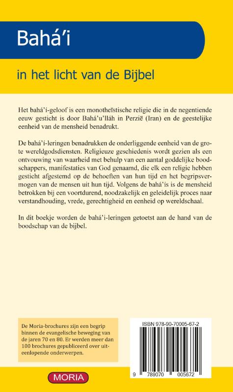 Het Baha’i in het licht van de bijbel