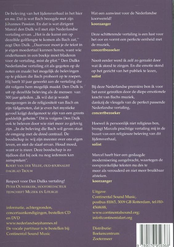 Nederlandse Johannes Passion van J.S. Bach