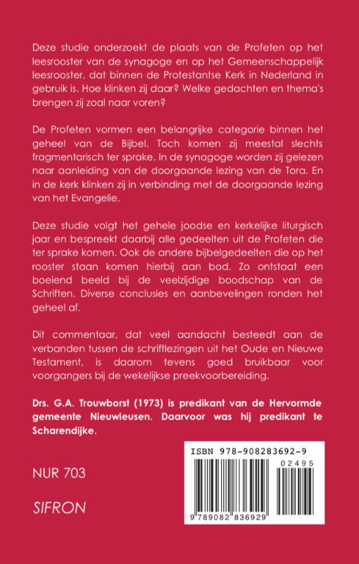 De profeten ter sprake in synagoge en kerk