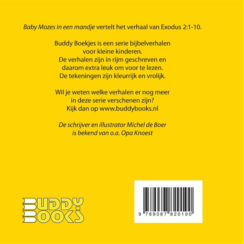 Baby Mozes in een mandje