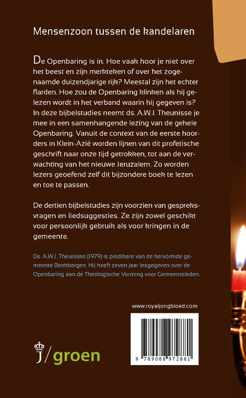 Mensenzoon tussen de kandelaren