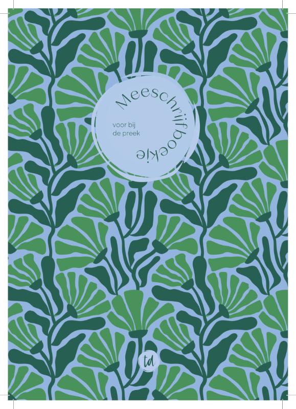 Meeschrijfboekje bij de preek (groen