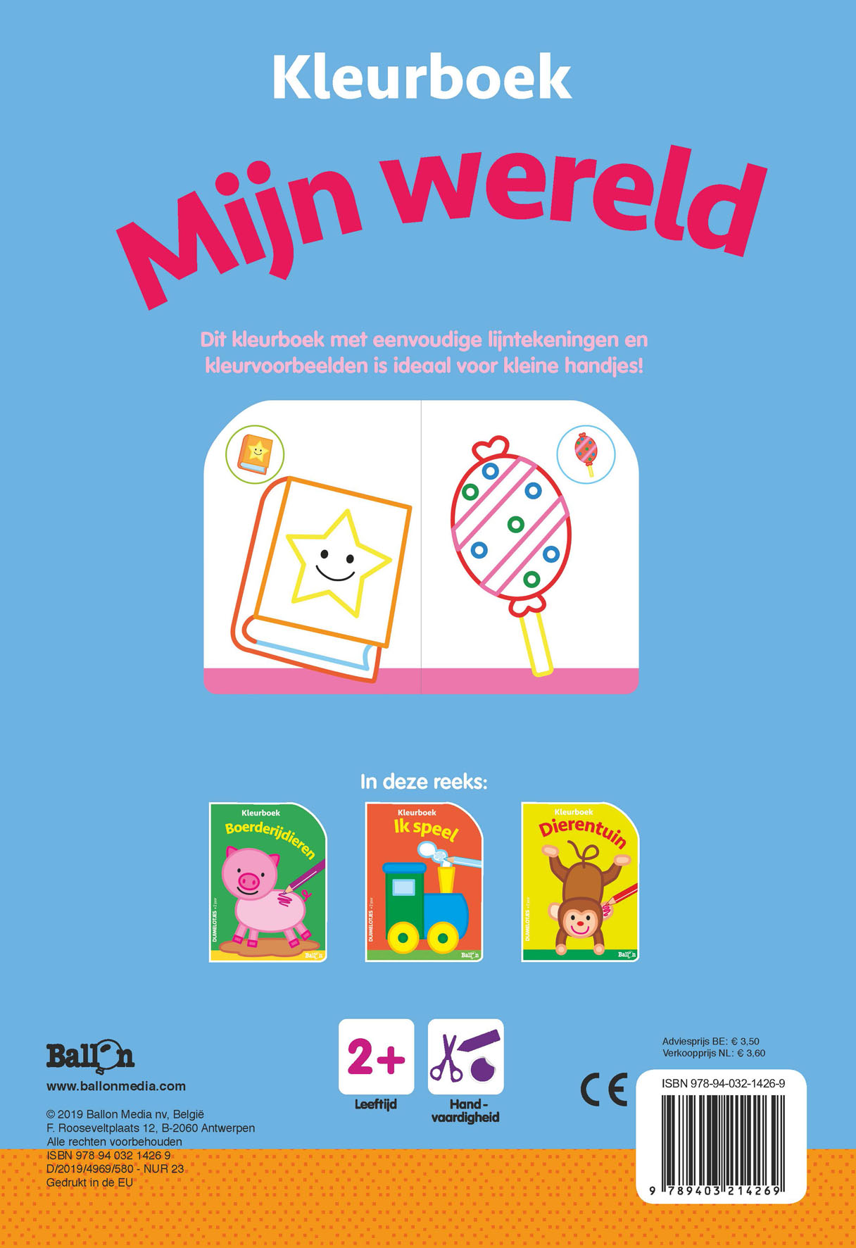 Mijn wereld kleurboek 2+