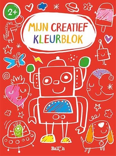 Mijn creatief kleurblok (rood)