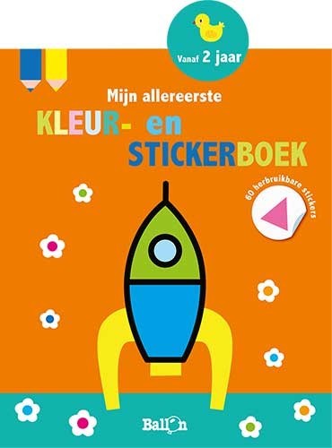 Mijn allereerste kleur- en stickerboek (raket)