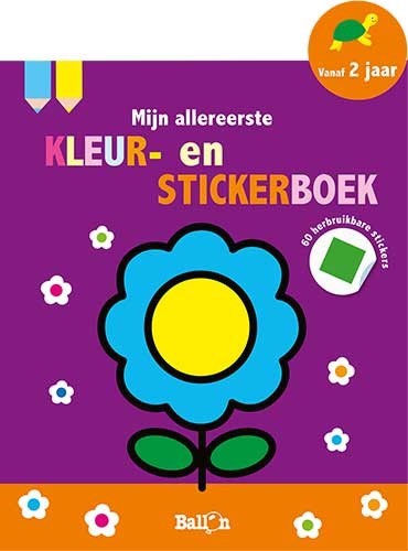 Mijn allereerste kleur- en stickerboek (bloem)
