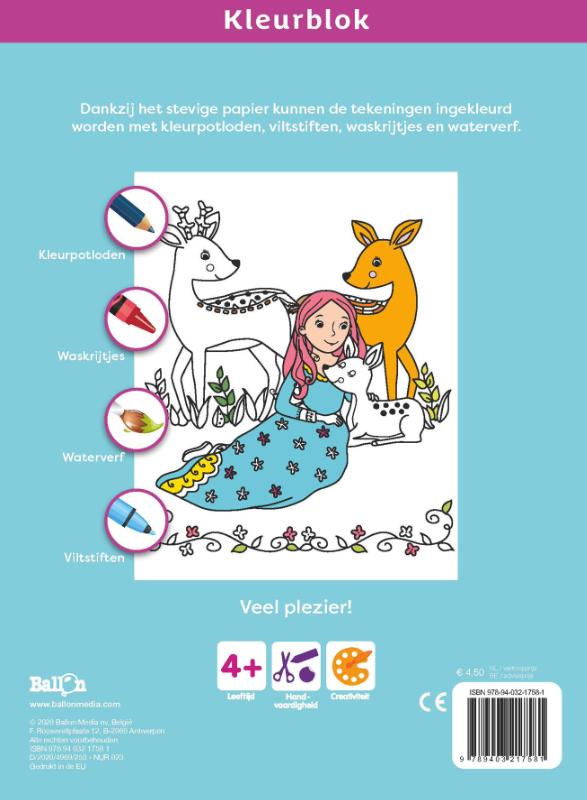 Kleurblok Prinsessen