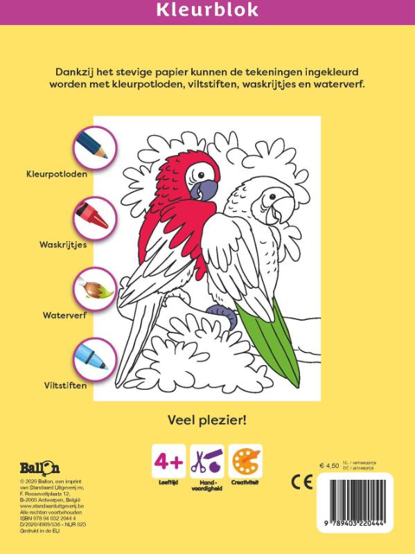 Kleurblok Dieren