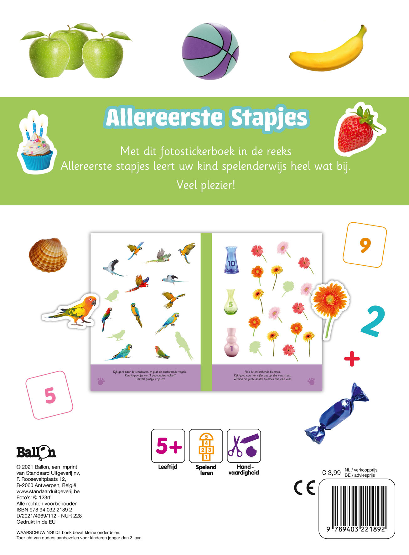 Stickerboek tellen – 5+