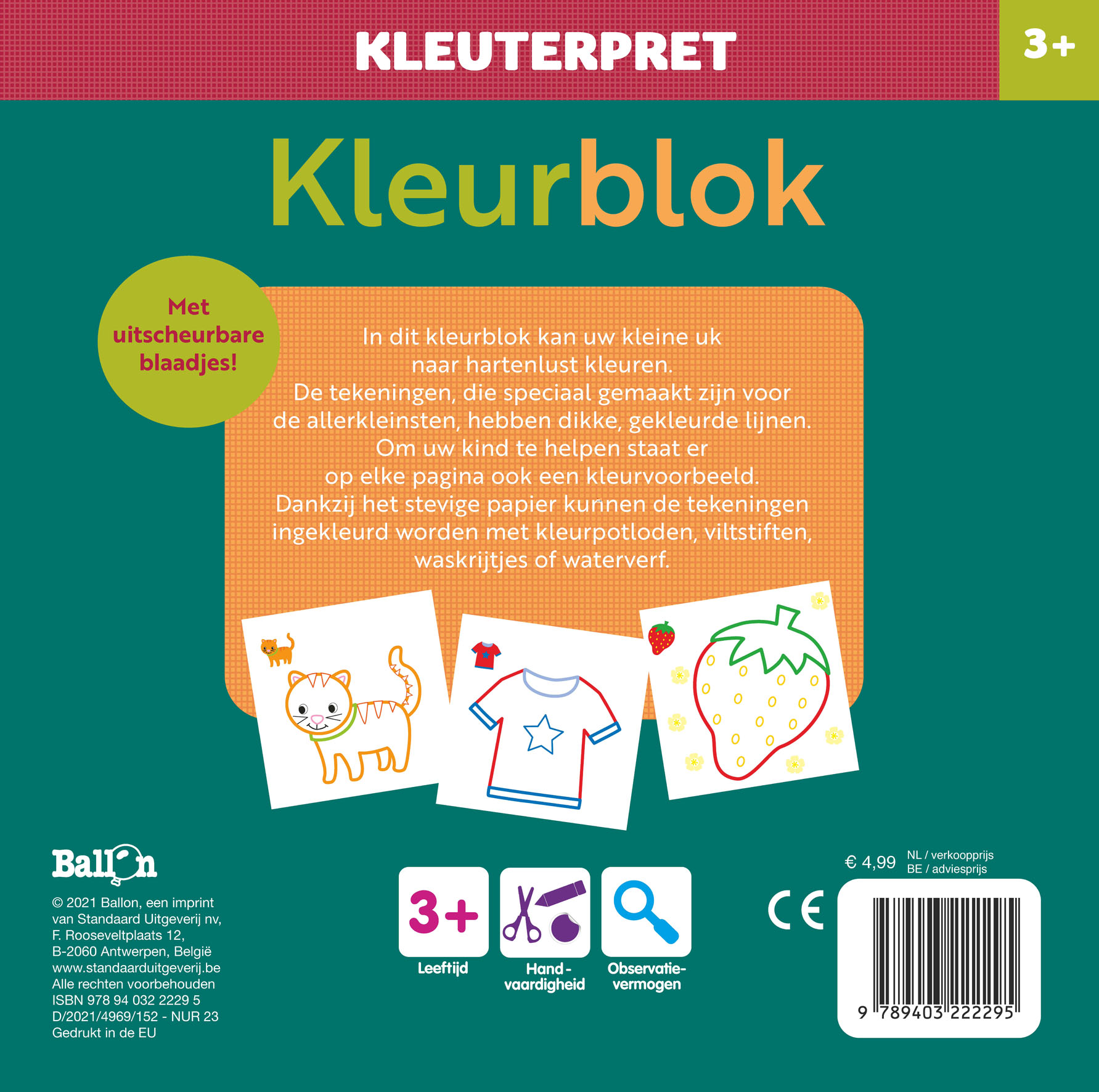 Kleurblok uil – 3+