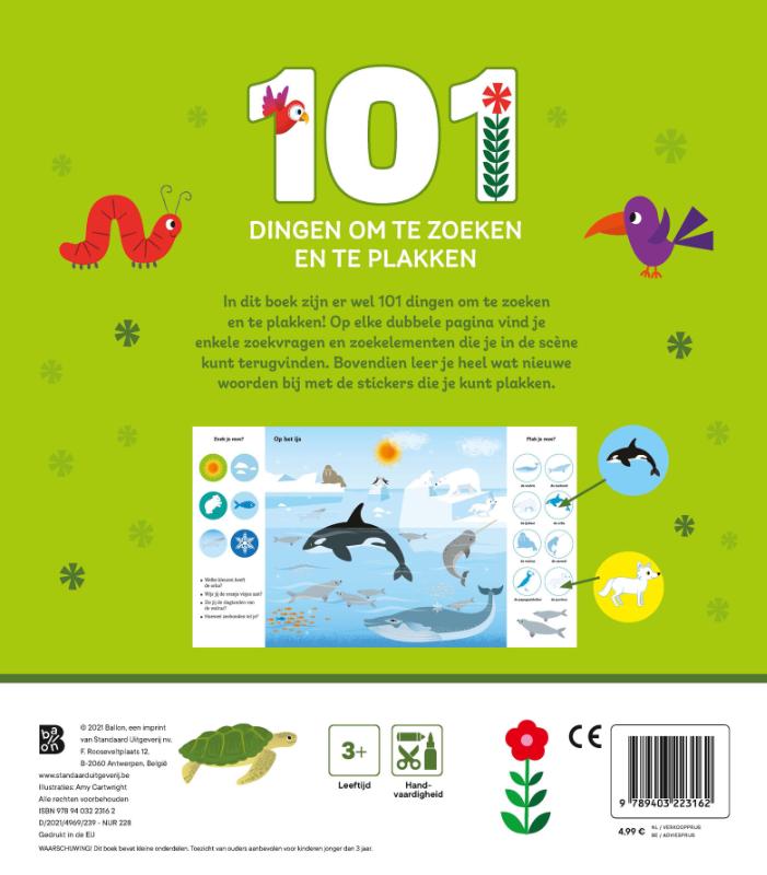 101 dingen om te zoeken en te plakken: dieren - Afbeelding 2