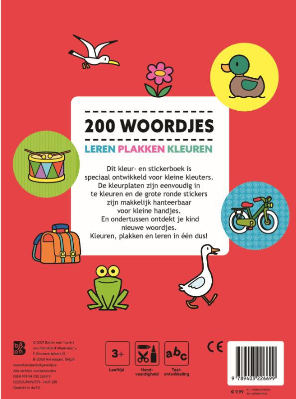 200 woordjes leren, plakken en kleuren