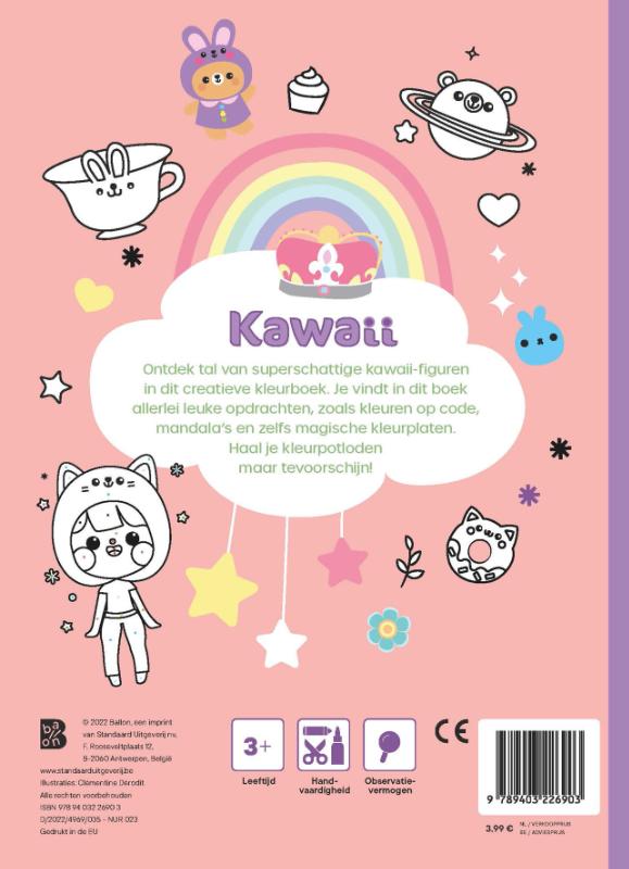 Kawaii kleurboek - Afbeelding 2