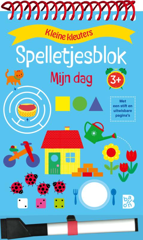 Spelletjesblok met viltstift 3+ Mijn dag