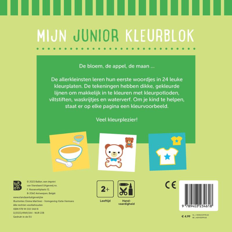Mijn junior kleurblok mijn eerste woordjes
